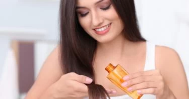 زيت دوار الشمس للشعر